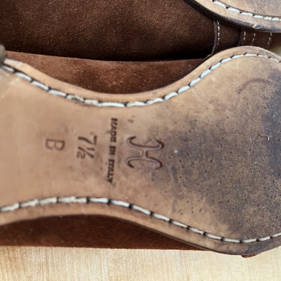 Cole Haan suede Loafers Brown flats Size 7.5 B Made In Italy Preppy slide on - Picture 13 of 13